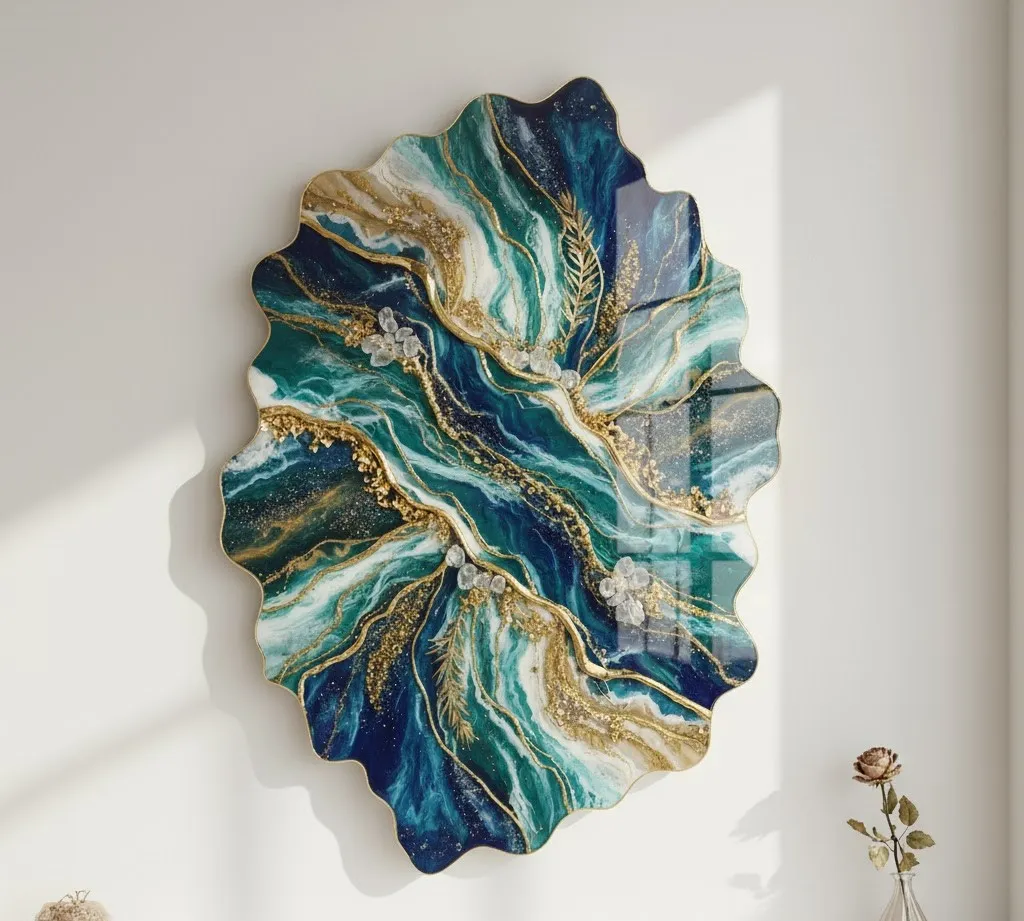 Abstract Resin Wall Art